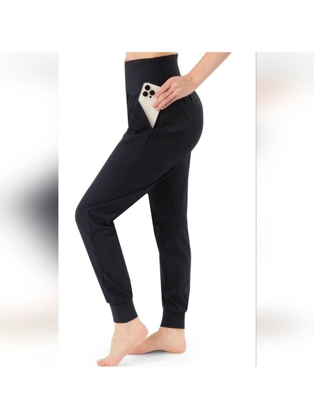 SATINA High Waisted Full Length Tummy Control  Ribbed LeggingsNWT Size XL